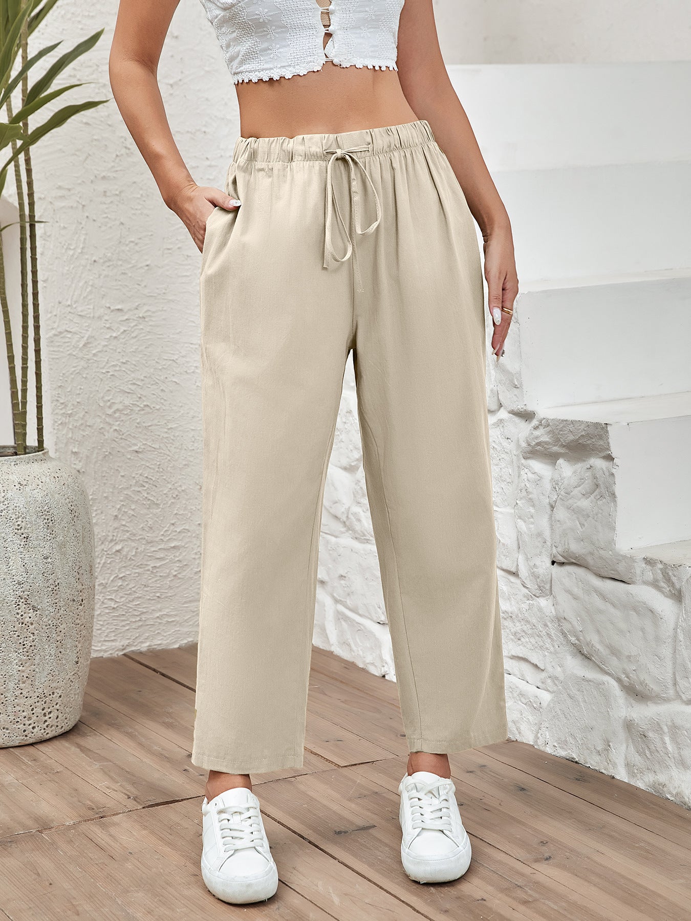 Pantalons Courts en Coton