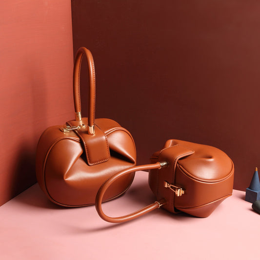 Sac à Main en Cuir Style Pochon Chic