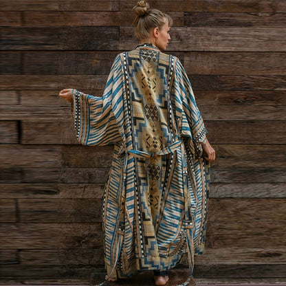 Robe de Plage en Coton Imprimé
