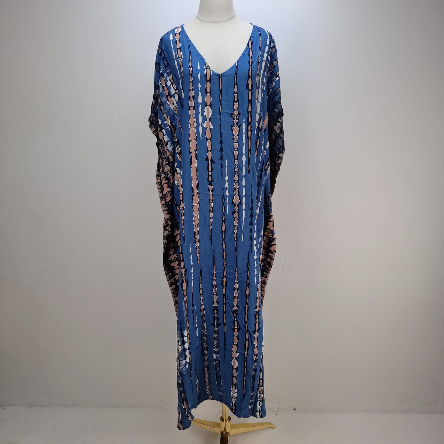 Robe de Plage en Coton Imprimé