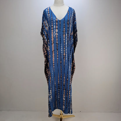 Robe de Plage en Coton Imprimé