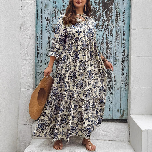 Robe Évasée Imprimée – Esprit Vacances