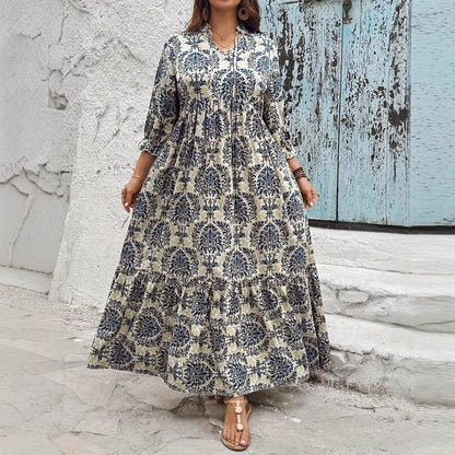Robe Évasée Imprimée – Esprit Vacances