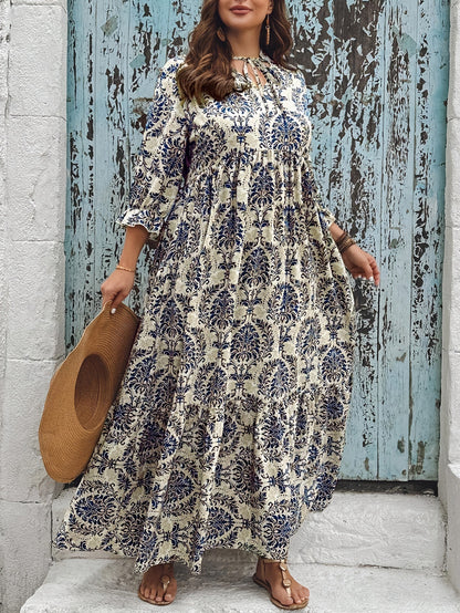 Robe Évasée Imprimée – Esprit Vacances