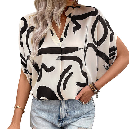 Chemise Imprimée Ample d'Été