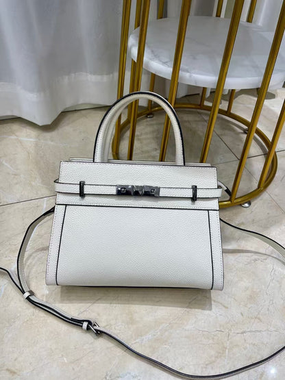 Sac à Épaule Carré en Cuir Véritable