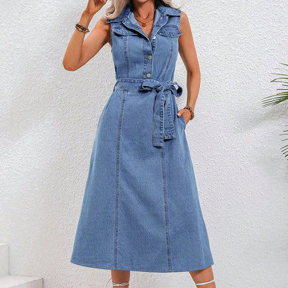 Robe Jean Rétro Cintrée