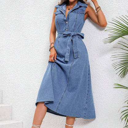 Robe Jean Rétro Cintrée
