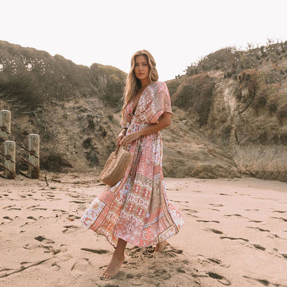 Robe Fleurie Bohème – Esprit Plage & Liberté